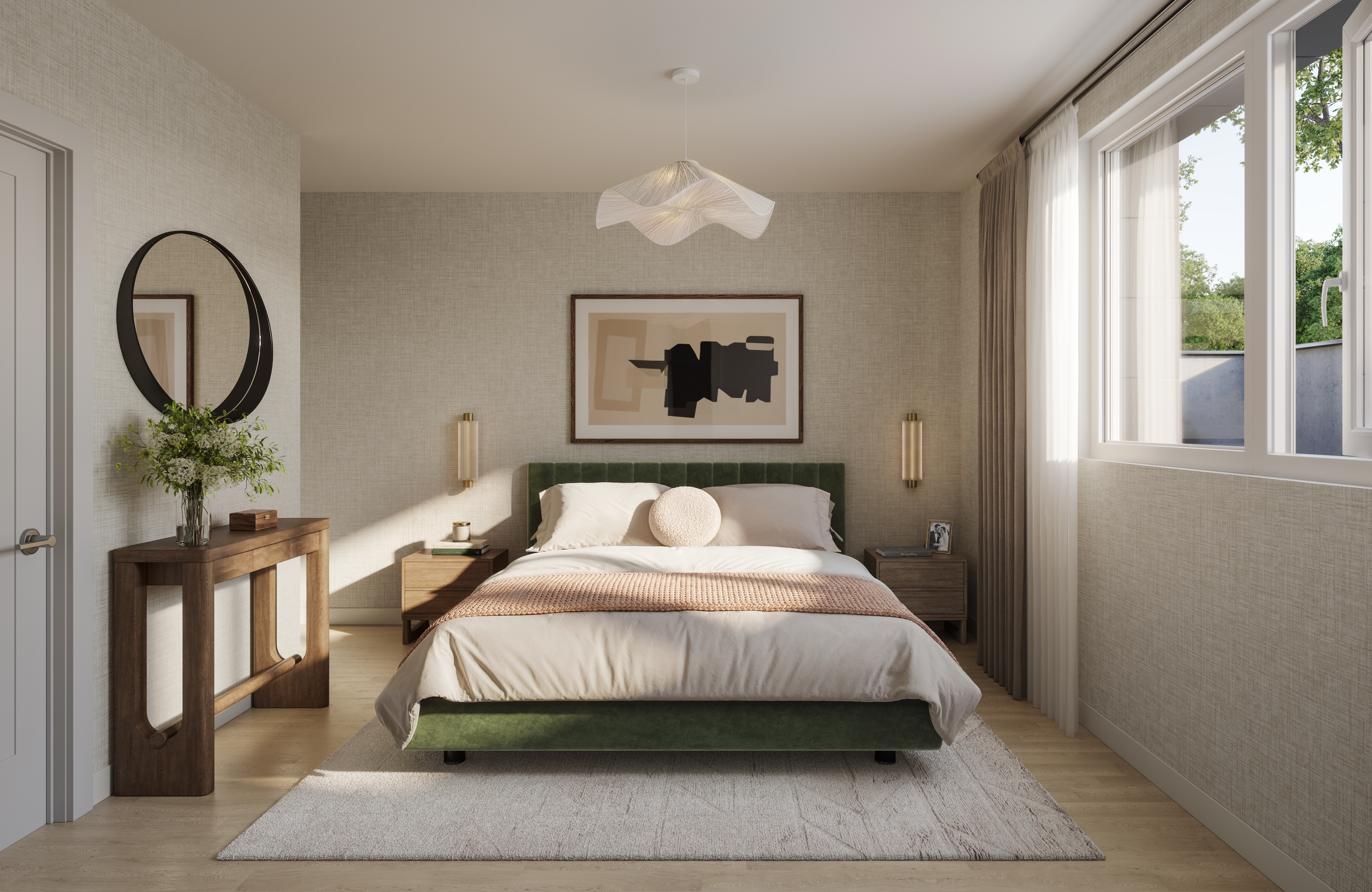 Primary bedroom at Aura Lakeview Village main residence